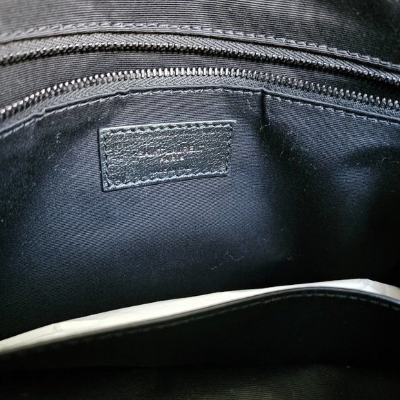 YSL Niki Large Crinkled Calf Shopper Tote Bag- Almost NEW w/ black on black HW - Picture 8 of 17